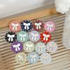 Solid Color Rhinestone Round Mobile Phone Airbag Bracket Pasted Adhesive-Backed Desktop Watching Drama Lazy Ring Portable Mirror Bow Tie