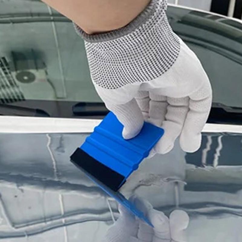 Squeegee Felt Edge for Scratch Free Application on Car Window and Smooth Surfaces Efficient Bubble Removal & Application