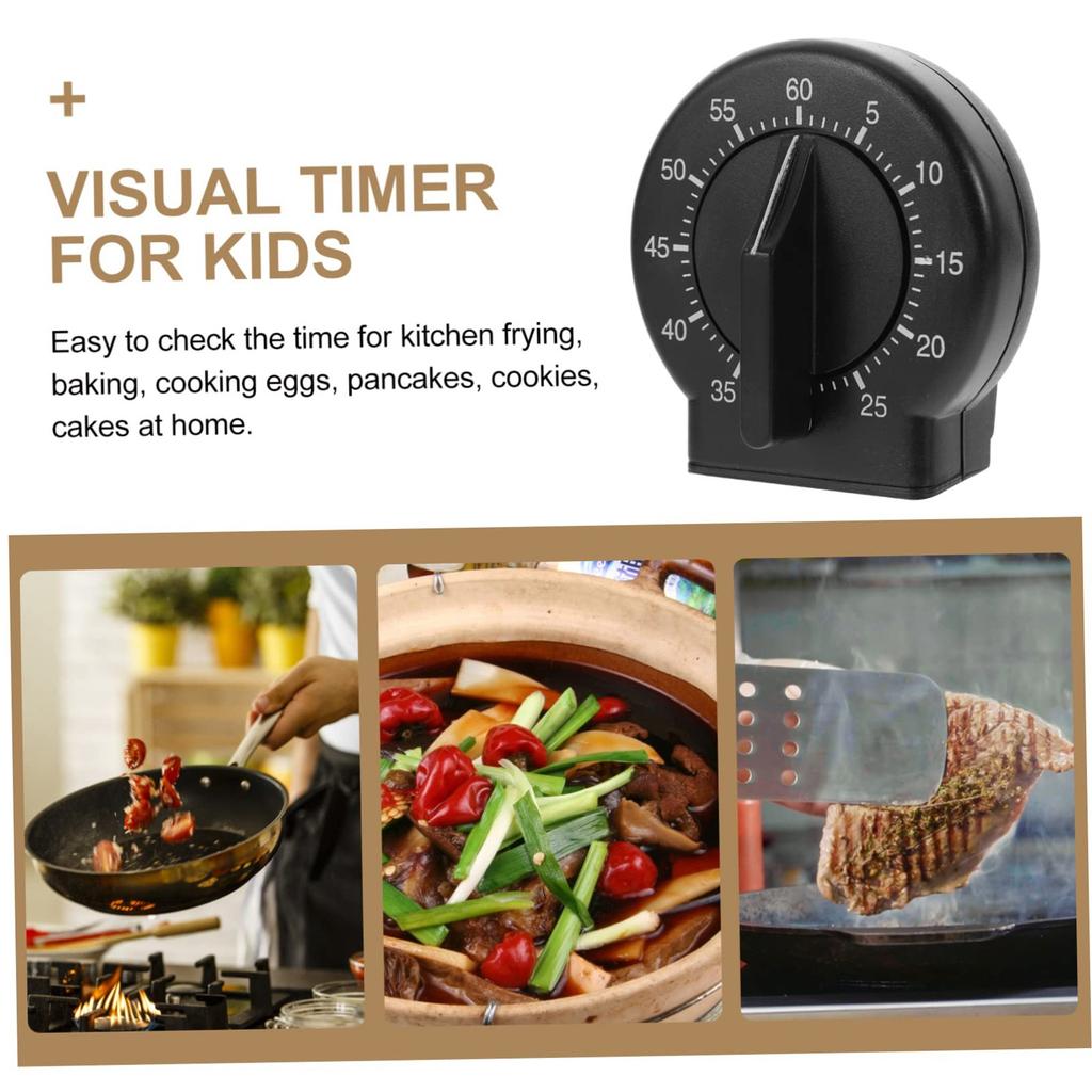 No Battery Required Timer Loud Sound Plastic Versatile 60 Minute Cooking Timer Kitchen Supplies