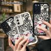 Phone Case: 2D Flat Samsung Galaxy A34 A35 M05 M06 S20 S22 S21 FE Plus 5G Protective Case, Gradient Little Ghost, Christmas and Halloween Gift