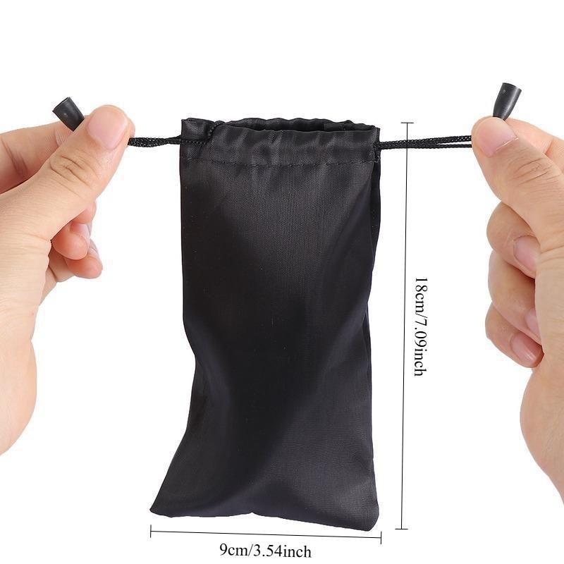 20Pcs Portable Eyewear Container Soft Waterproof Sunglasses Bag Drawstring Microfiber Dust Proof Pouch Pocket Glasses Carry Bag (Without Sunglass)