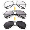 Unisex Fashion Photochromic Multifocal Presbyopia Glasses Ultra-Light Anti-Blue Light Reading Glasses Sunglasses 2 In 1
