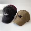 Four Seasons Washing Baseball Cap Men Korean Three Dimensional Letter Embroidered Baseball Cap Women Darkened Wide Brim Showing Face Small Sun Hat
