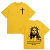 Christian Religious Jesus Forgive Them Father Bible Print T Shirts Men Women Casual Hot Sale T Shirt Retro Oversized Cotton Tees