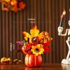 Autumn Pumpkin Sturdy Table Centerpiece Thanksgiving Artificial for Mantel, Fireplace, Desk,