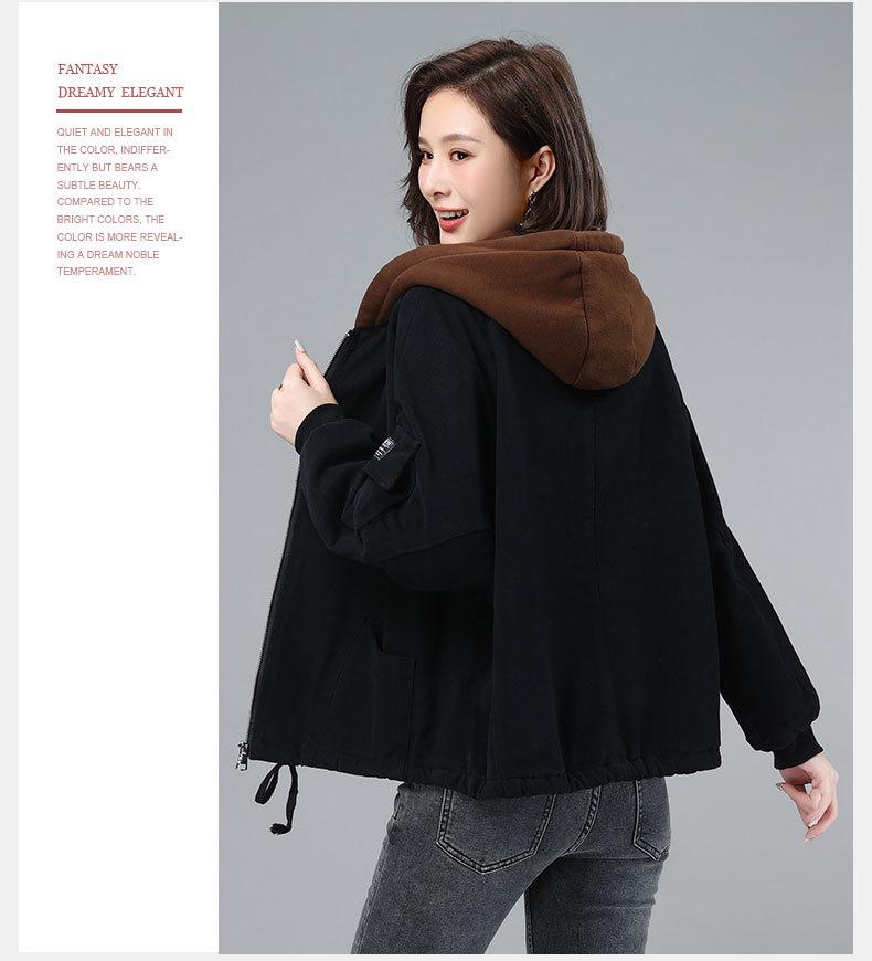Women's Plus Size Fleece-Lined Jacket - 2024 Autumn/Winter Trend, Thick, Warm, and Stylish for Mature Fashion.