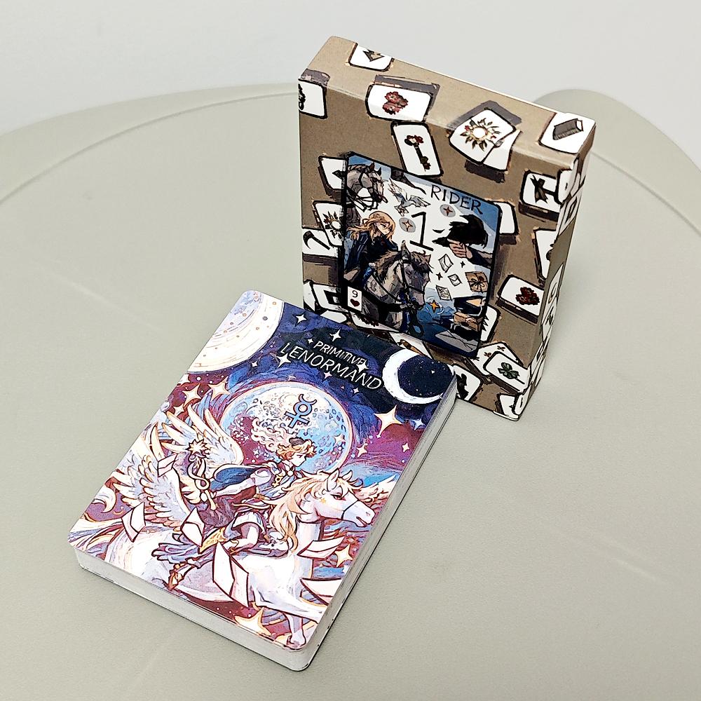 Primitive Lenormand Deck Rana System 9*6cm 42 Pcs Beginner-Friendly Lenormand Cards
