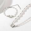 New Popular Fashion Does Not Fade Jewelry Stainless Steel 18K Gold Plated Butterfly Pearl Pendant Necklace for Women