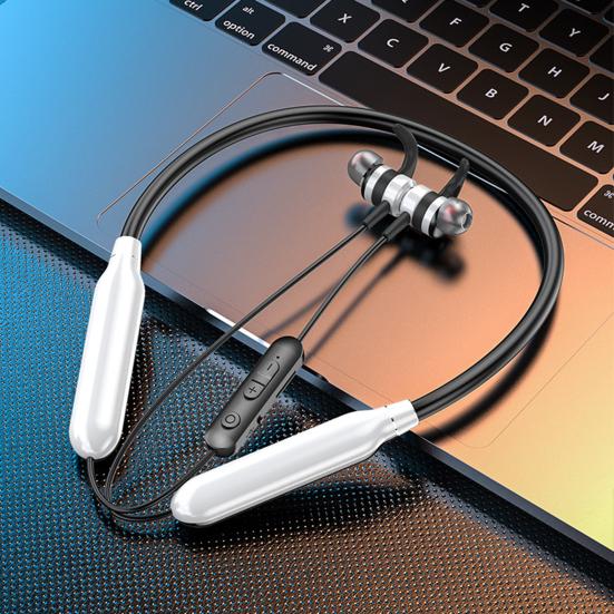 Neckband Earphone Magnetic Noise Reduction IPX5 Waterproof Sport Wireless Bluetooth-compatible Headset for Mobile Phone