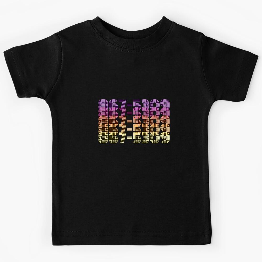 80s Music Fan - 867-5309 - 1980s Famous Phone Number - Song Lyrics Kids T-Shirt 130