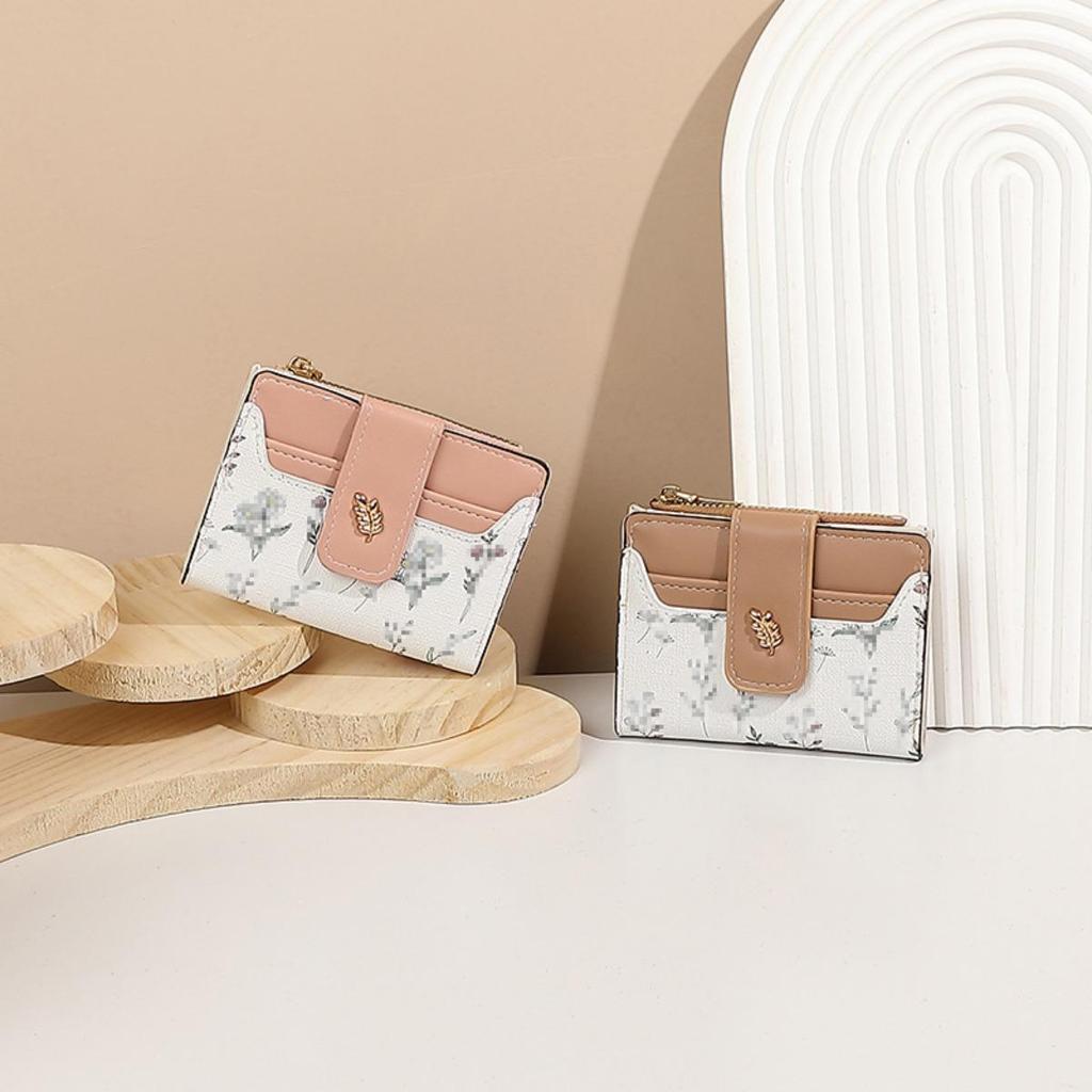 Damen Geldbörse Kurz, Nische, Klein, Frisch, Zero Wallet für Damen, High-End-Feeling