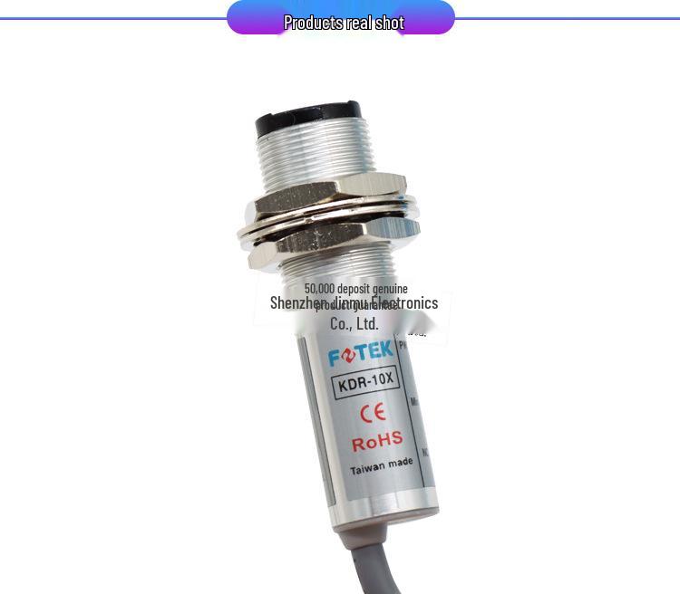 FOTEK KDR-10X M18 Reflective Cylindrical Photoelectric Sensor