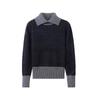 Women's Faux Mink Fur Knit Sweater: Soft, Fluffy Long Sleeve Lapel Pullover with Waist-cinching, Perfect for Autumn and Winter Commutes.