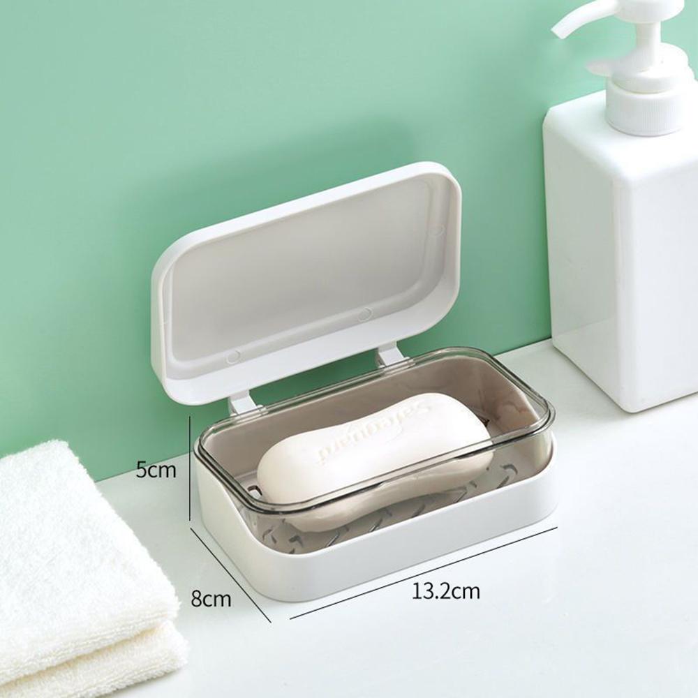 Portable Soap Storage Box Dustproof Sealed Soap Box Bathroom Supplies Soap Holder Soap Cases Waterproof Moisture-proof