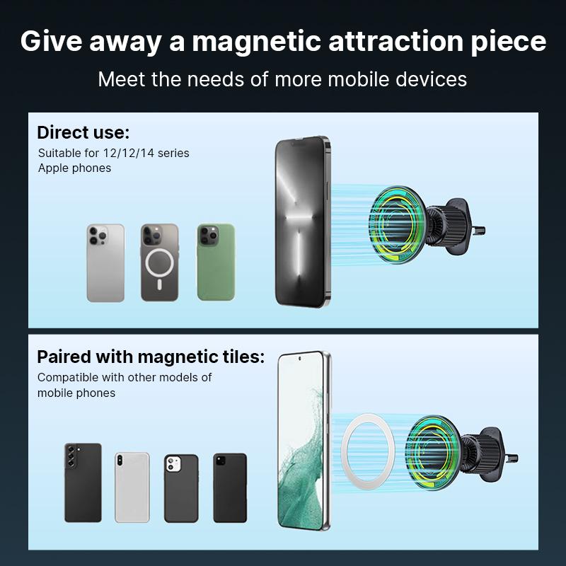 Universal Car Phone Holder 360 Degree Rotation Magnetic Air Vent Car Smartphone