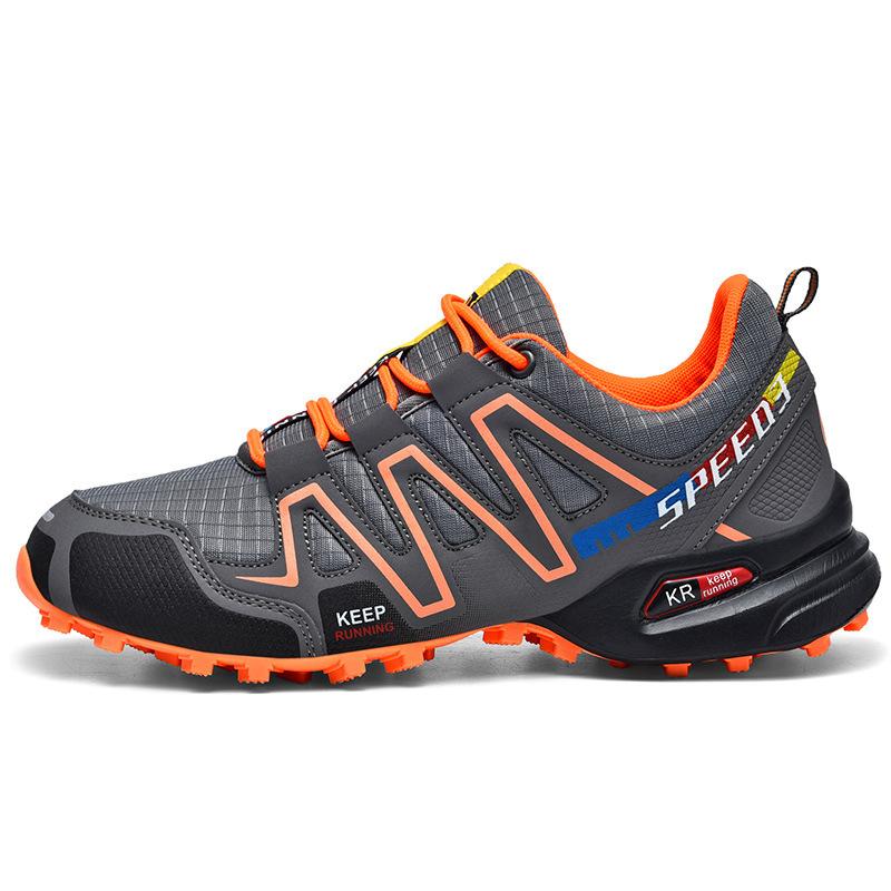 Outdoor hiking shoes men's new summer breathable non-slip climbing shoes lightweight travel shoes large size sports hiking shoes