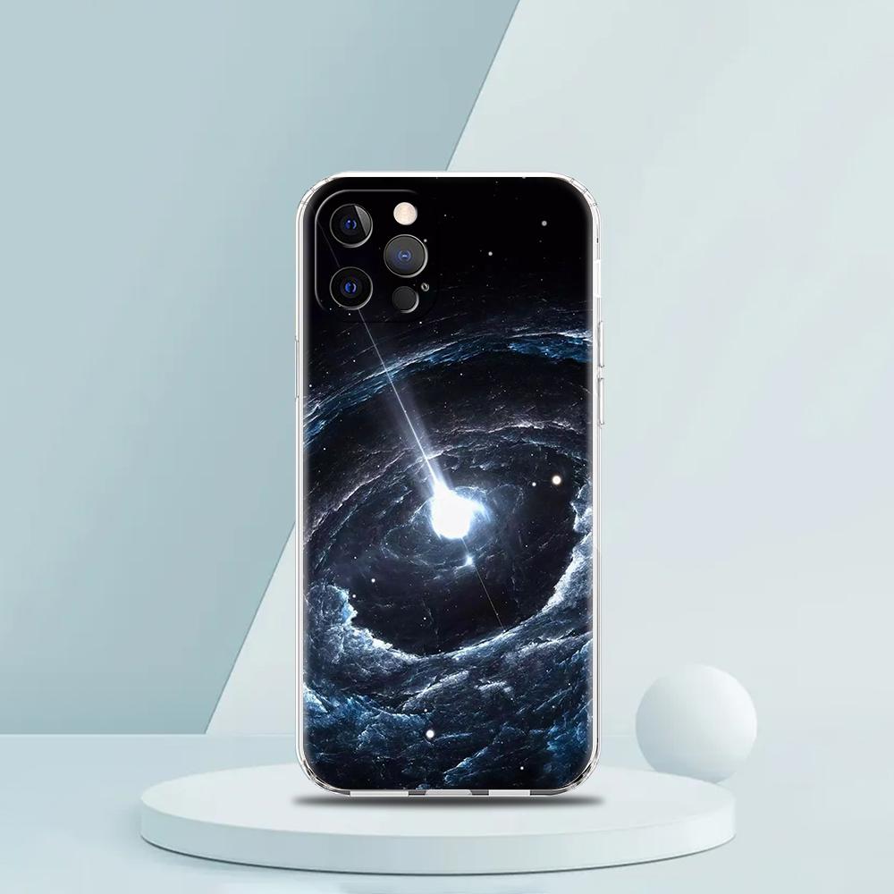 Earth Stars Space Luxury Phone Case For iPhone 16 15 14 13 12 11 Pro Max XS X XR SE 7 8 Plus Soft Silicone Clear Cover