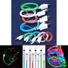 Led Usb Light Sync Data Charger Cable For Ipad Iphone 5678x And