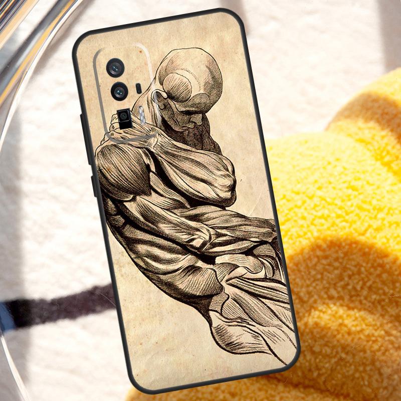 

Human Anatomy Case For POCO X6 Pro M6 X5 X3 M5s F3 F5 Xiaomi 14 Ultra 13 12 Lite 11T 12T 13T Pro Cover Mi 11T (11T Pro)