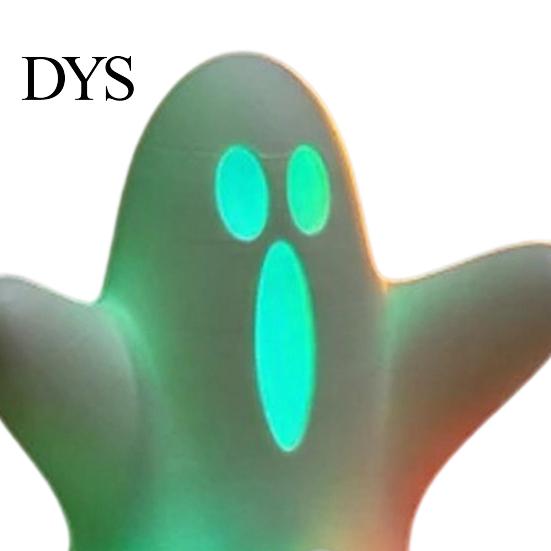 Haunted House Theme Accessories Halloween Ghost Decorative Light, Spooky LED Table Lamp Ornament, Funny Desktop Decoration Handmade Room Decor