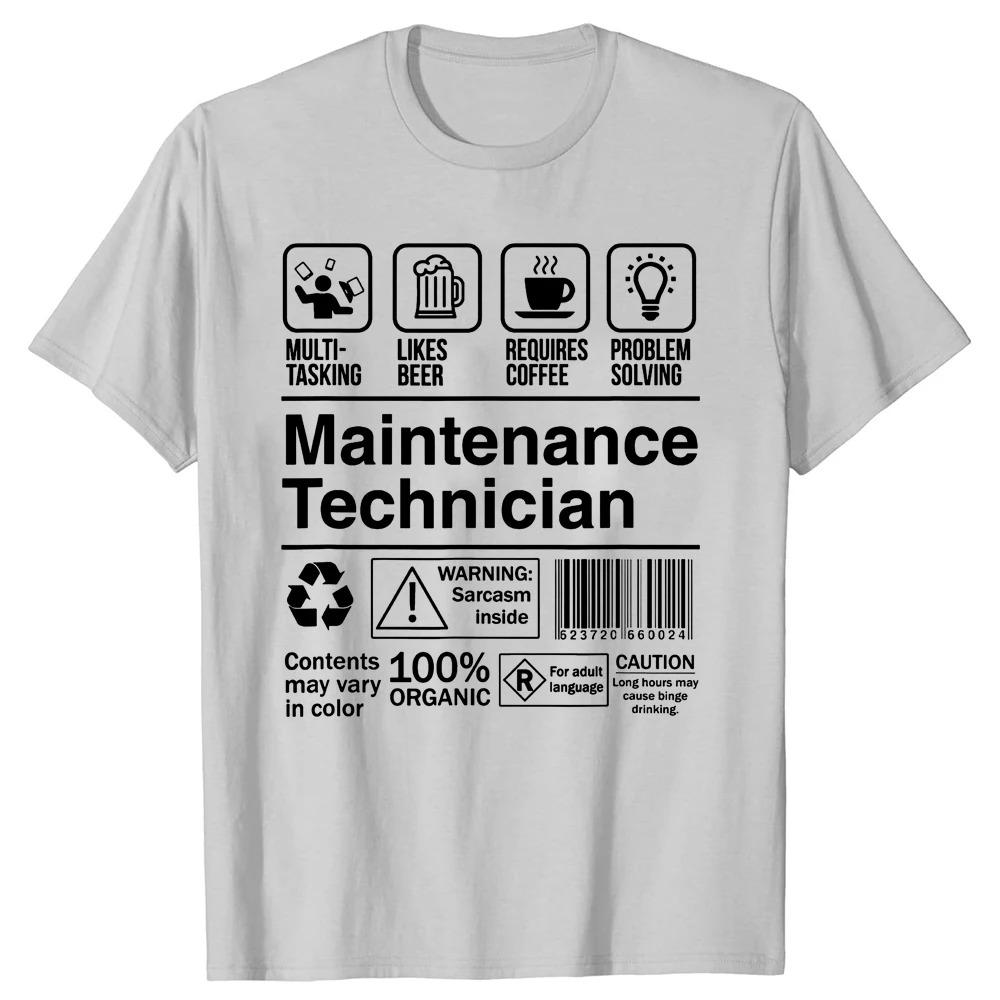 Lustige Hausmeister Geschenke T-Shirt Mechaniker Herren T-Shirts Harajuku Baumwoll Tops T-Shirt Slim Fit EU Größe Kurzarm Kleidung