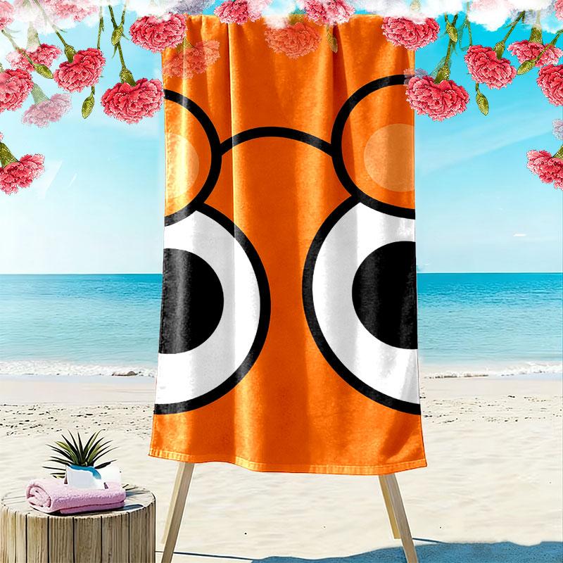 Darwin Gumball Print Beach Towel, Large Soft Quick Dry Towel for Beach Camping Swimming