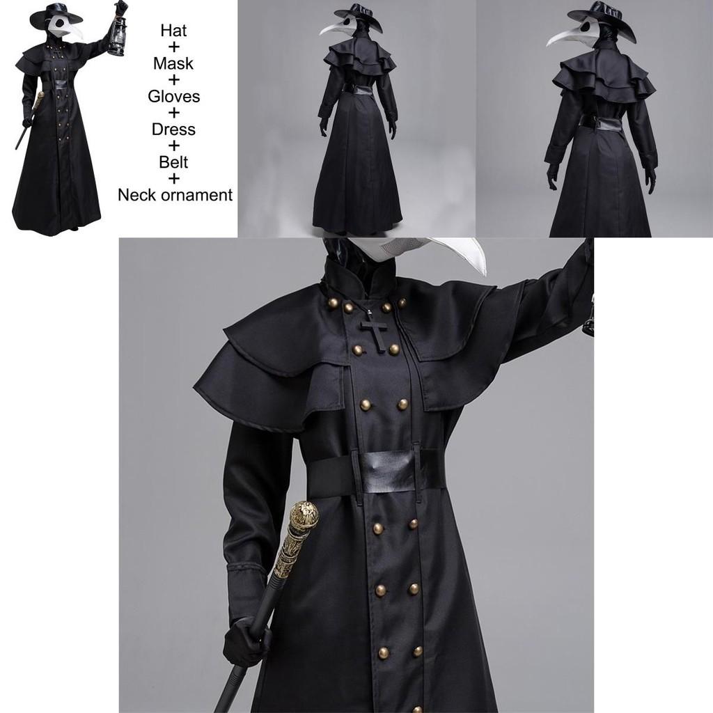 Stunning Plague Doctor Costume For Halloween And Cosplay A Medieval Hooded Robe Mask And Hat For Monk Cosplay