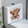 Cute Little Cow Sticker Cartoon Waterproof Bathroom Toilet Decoration Self Adhesive Decals