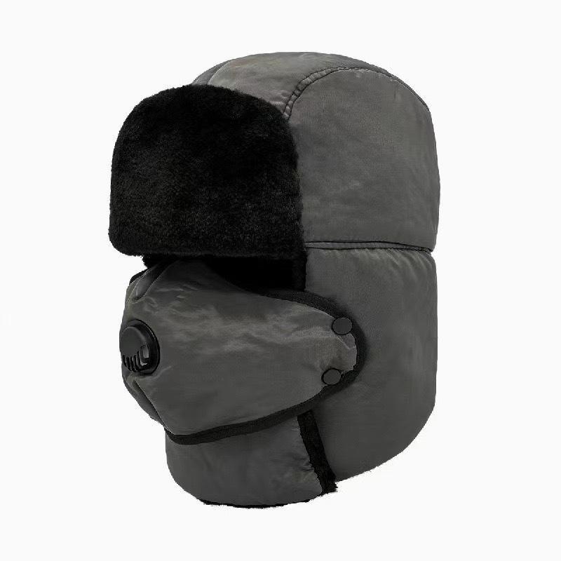 Women's Winter Velvet Balaclava Hat - Windproof Ear Protection for Cycling