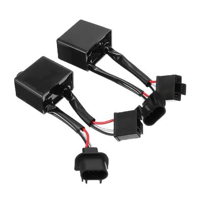 New 2PCS Canbus H4 To H13 Anti Flicker Decoder For Jeep Wrangler JK 7" LED Headlight