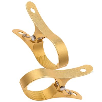 2 Pcs Windproof Clothespin Coat Hanger Large Metal Quilt Clip Drying Socks Clips Aluminum Alloy Clothespins Vacation Household