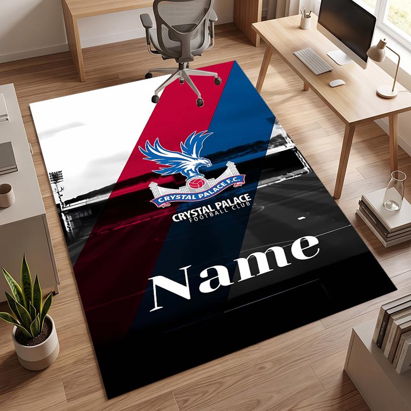 Crystal Palace FC (1) Personalized Name Office Carpet Stylish Decor for Living Room Bedroom Kitchen