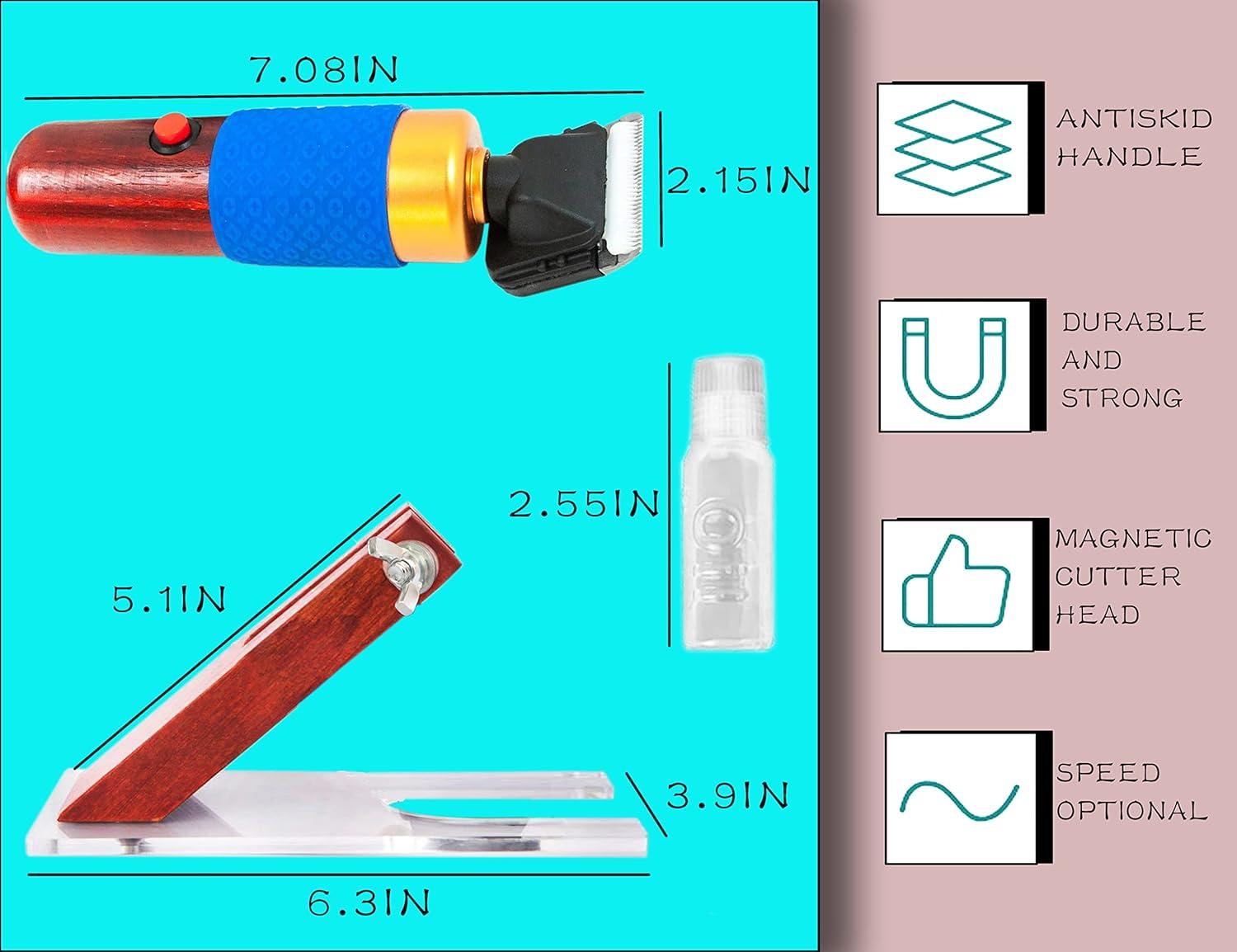 

Carpet Trimmer with Shearing Guide, Electric Speed Adjustable Rug Tufting Carver Clippers, Electric Rug Shears Carpet Carving To EU