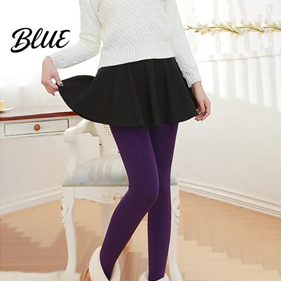 Thick Velvet Leggings For Women High Elasticity Lined Warm Pants Solid Color Winter Waist Tight Fit Bottom Daily Wear Elastic Tight-fitting