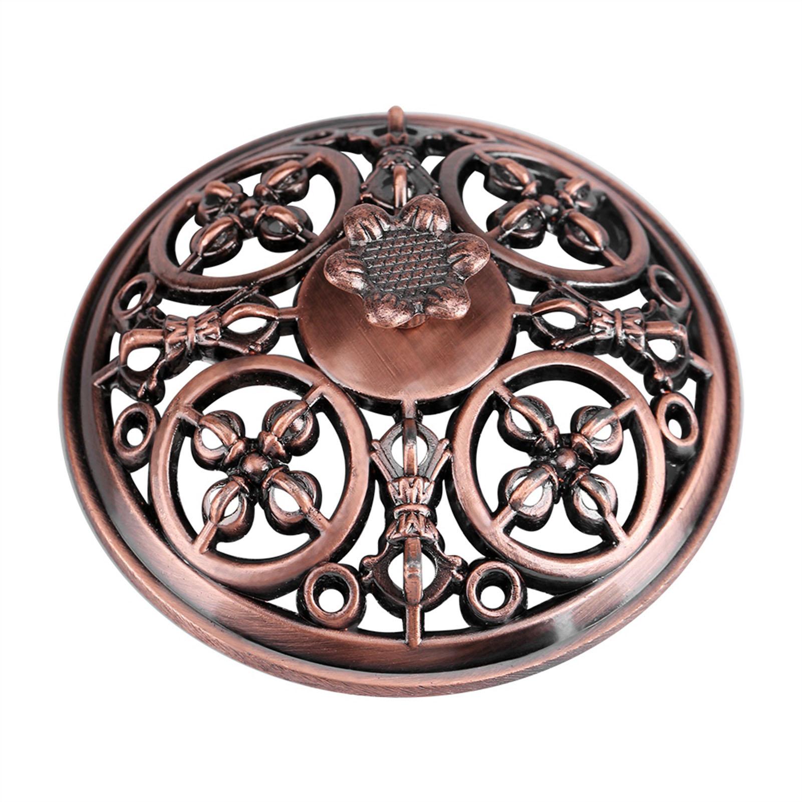 

1Pc Vintage Shape Alloy Incense Holder Tool Home Decoration Hot Burning Bowl Coal for Incense Cone Holder Charcoal Flower Oi