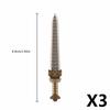 Medieval Figure Weapons Accessories Kits Building Blocks King Sword Lion King Shield Trident Battle Double-edged Axe Brick Toy