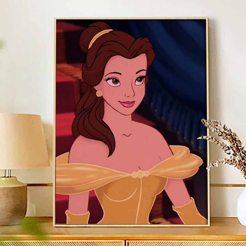 Disney Diamond Painting Kit Belle Diamond Painting 5D Diamond Art Home Decor Creative Handmade Gift