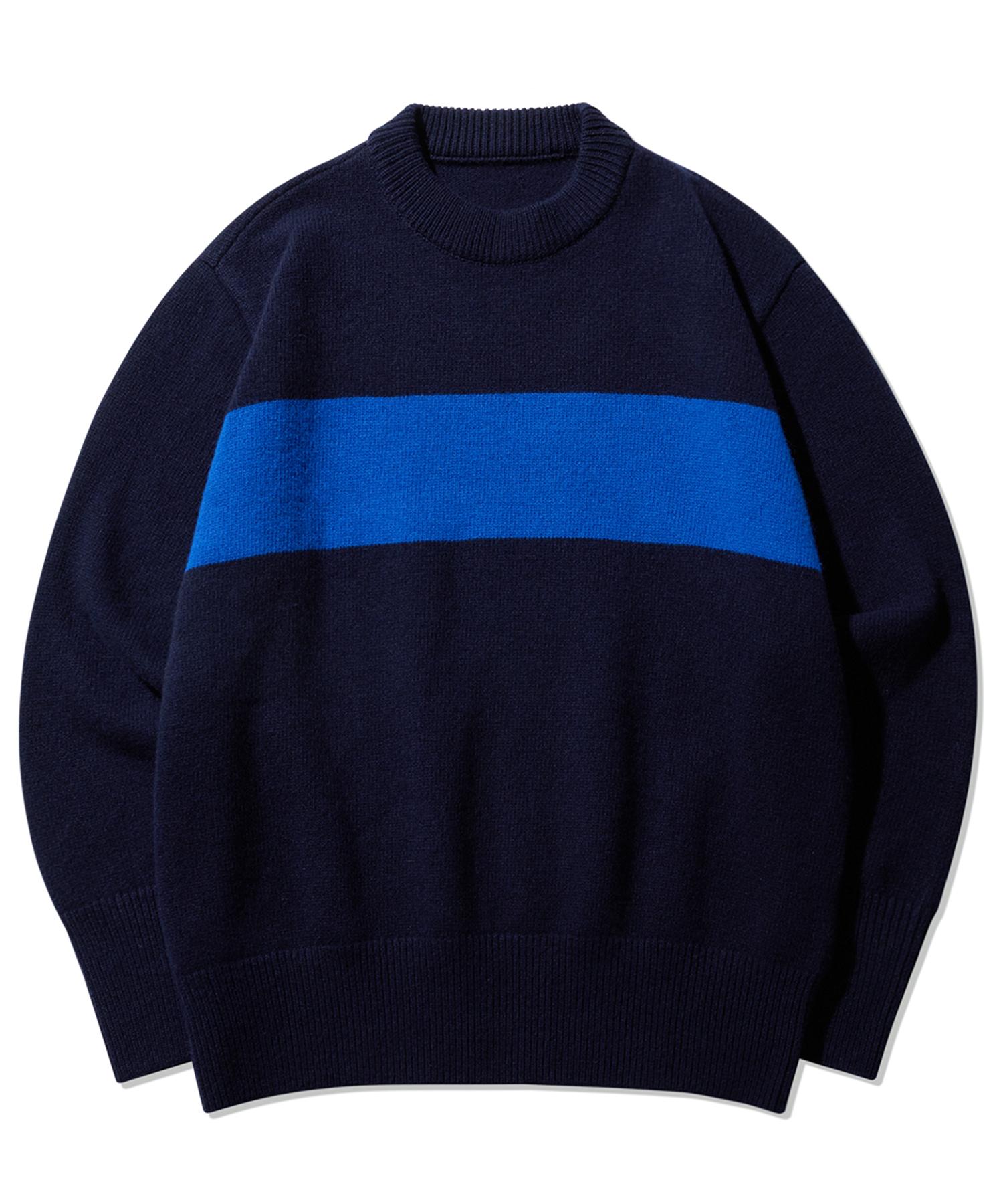 Namer Clothing Fisherman Wool Sweater Navy L