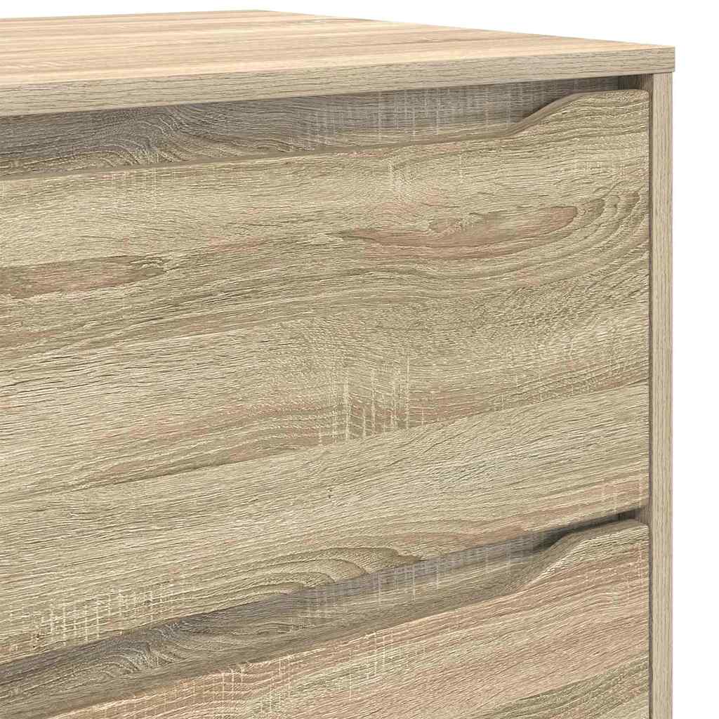 Storage Cabinet Sonoma Oak 60 x 48 x 81 cm Engineered Wood