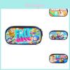 Fall Guys Cartoon Pencil Case For Students With Nylon Material Storage Organizer