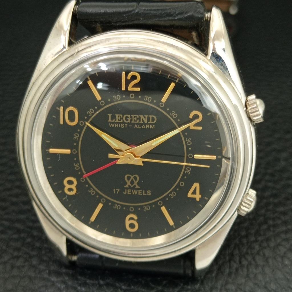 ŠVÝCARSKÁ VINTAGE LEGENDA RUČNĚ NATAHOVACÍ PÁNSKÉ ZRENADOVANÉ BUDÍKOVÉ HODINKY a707516-1