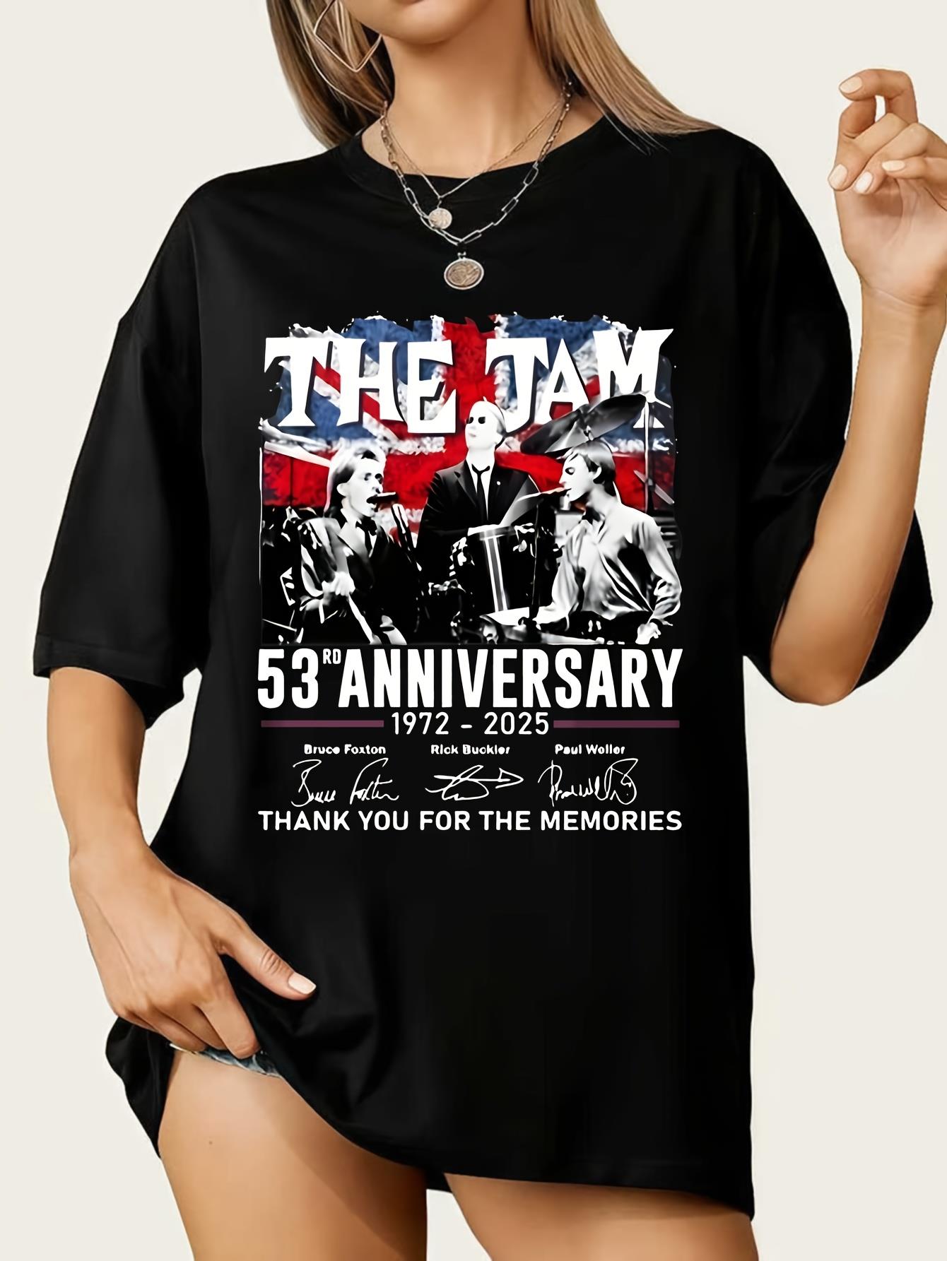Men S Jam 1972 Band 53Rd Anniversary Tee - Featuring Paul Weller S Logo And Album Artwork XXXXL