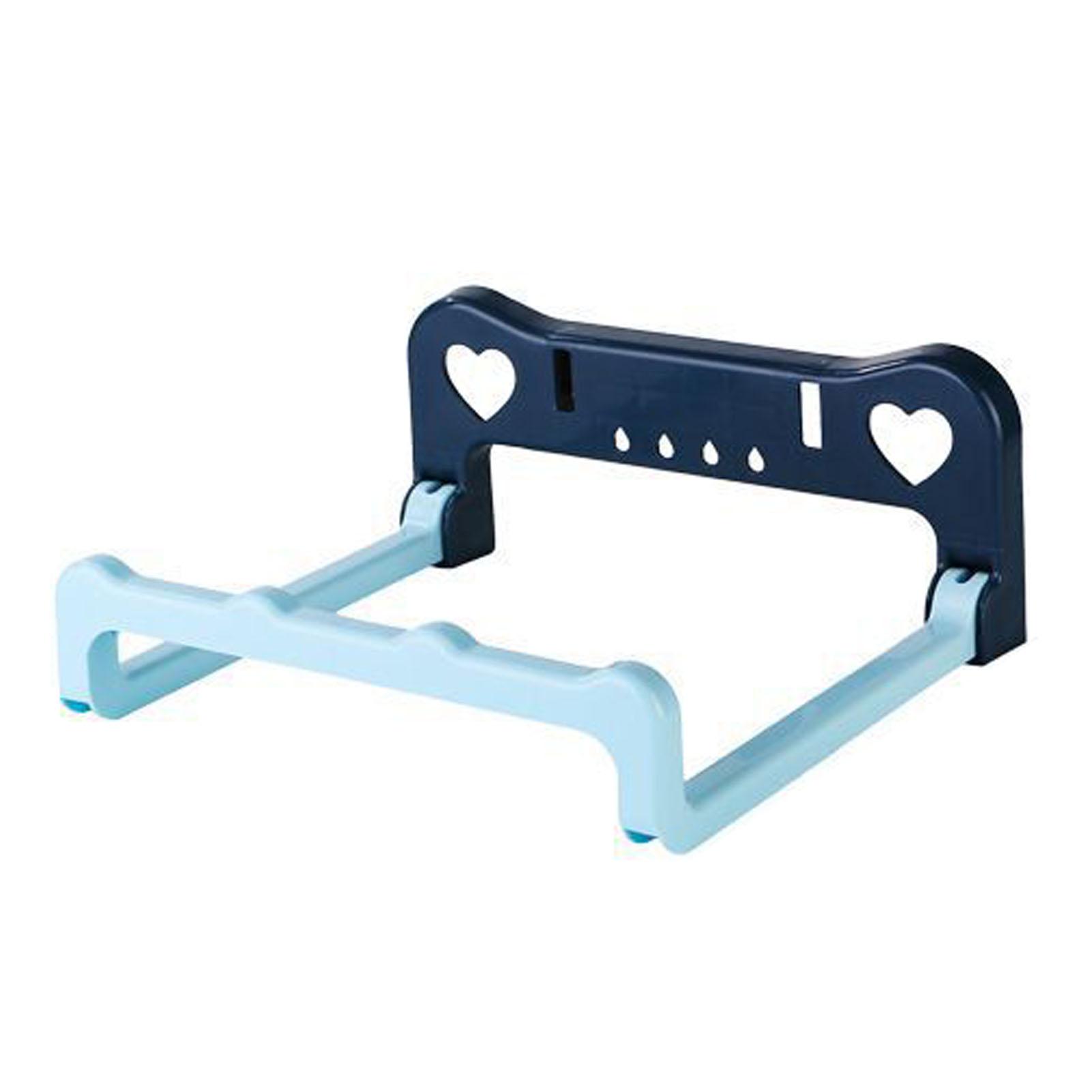 

Настенная полка для умывальника для ванной комнаты, складная, перфорированная, бесплатная, полка для хранения, принадлежности, розовый синий