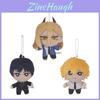 15cm Chainsaw Man Anime Plush Doll Denji Aki Hayakawa Power Keychain