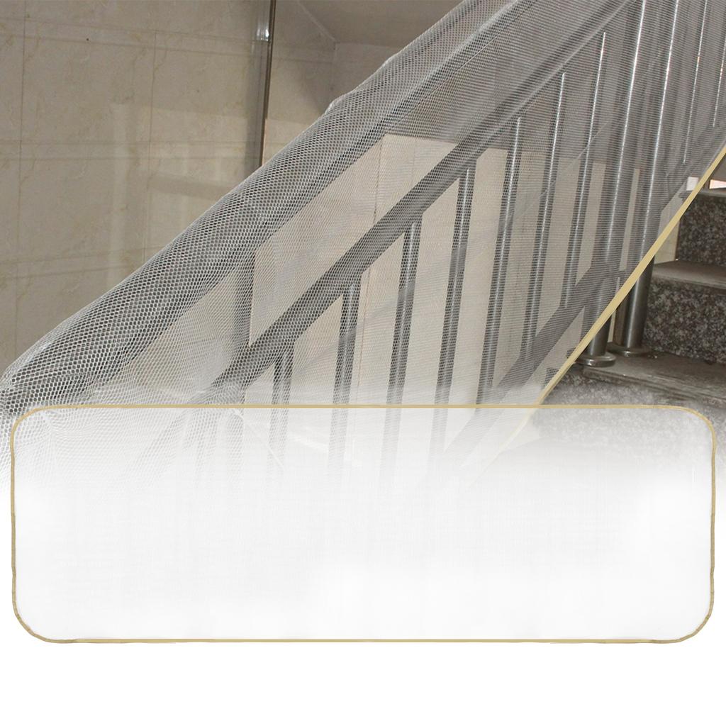 3 Meters Baby Safety Net Balcony Patio Stairs Railing Netting Guard for Indoor OutdoorApricot
