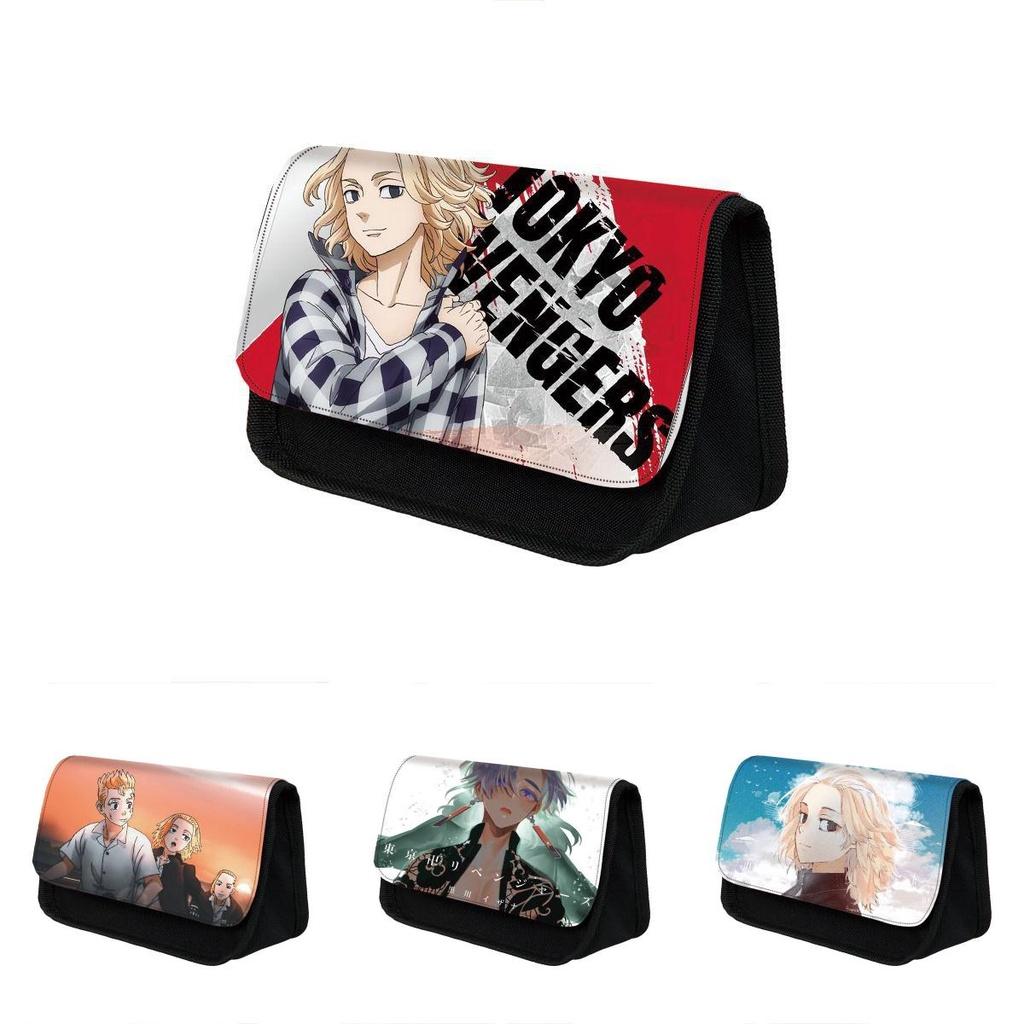 Tokyo Revengers Polyester School Pencil Case With Large Capacity And Smooth Zipper