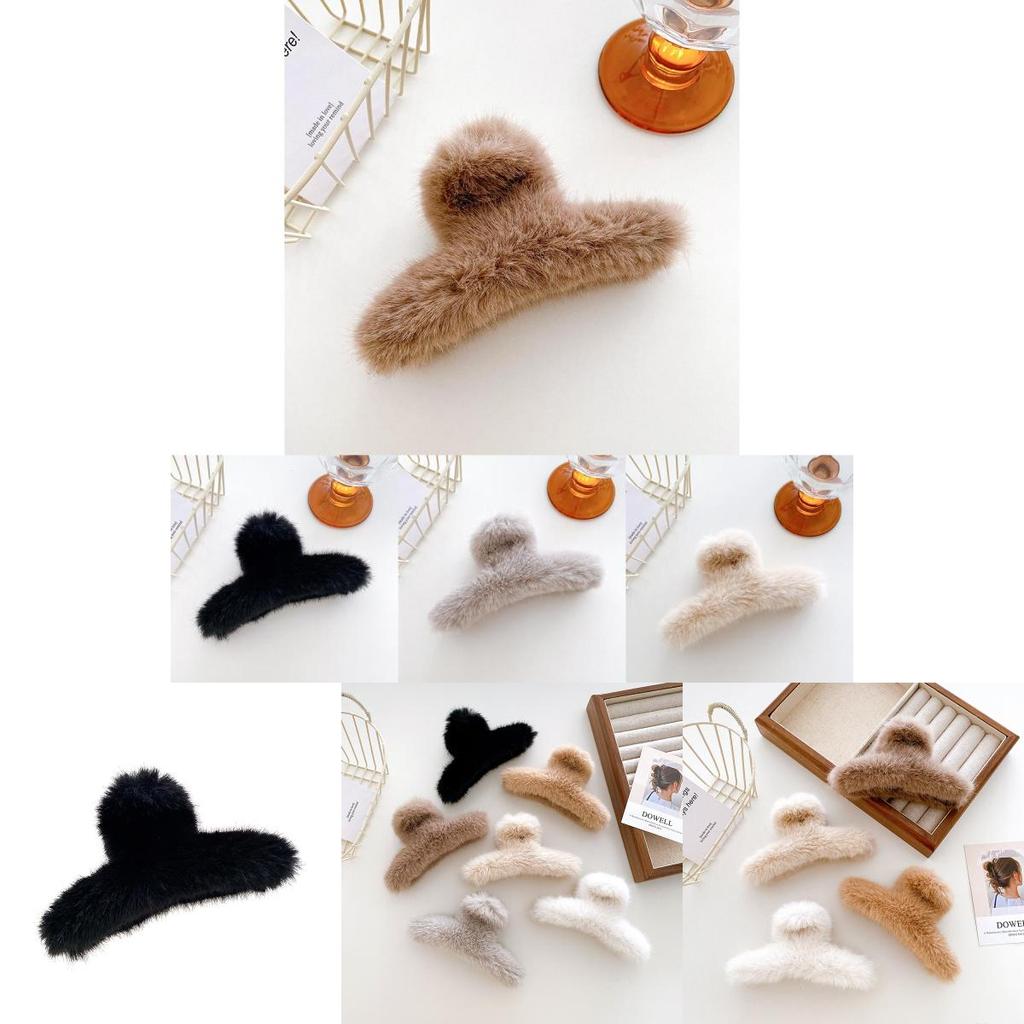 Luxuriöse Plüsch-Haarklammer für mühelos schicke Frisuren in verschiedenen Farben