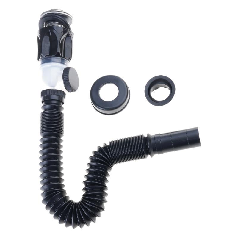Universals Flexible Sink Drain Pipe Anticlogging Sink Strainer Deodorant Pipelines Insect Resistant Drain Pipe