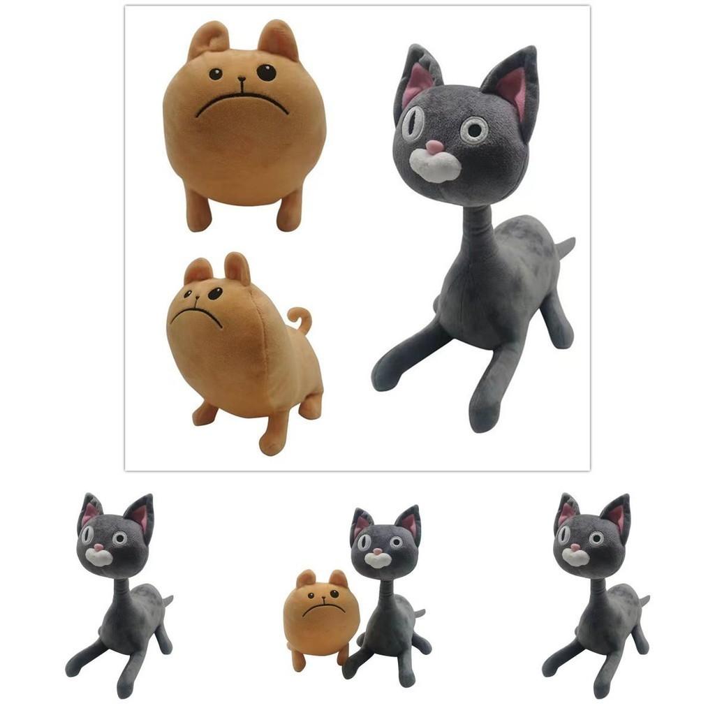 Cute Noodle And Bun Plush Toy- Soft And Cuddly Cartoon Cat And Dog Stuffed Animals
