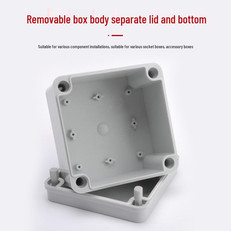 Outdoor Waterproof Cable Junction Box: Sealed Plastic Power Terminal & Instrument Distribution Box